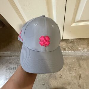 Gray and Pink Women's Baseball Cap